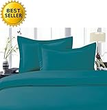 Elegant Comfort 1500 Thread Count Luxury Egyptian Quality Wrinkle and Fade Resistant 4-Piece Sheet Set, Full, Turqouise