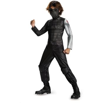 Disguise Marvel Captain America The Winter Soldier Movie 2 Winter Soldier Classic Boys Costume, Small (4-6)