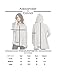 Womens Casual Oversized Zipper Hoodie - Lightweight Terry Knit Sweatshirt (Black, Large)