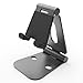 Adjustable Tablet Stand,Universal Portable Foldable Multi Angle Aluminum Stand Mount Holder for Nintendo Switch,Kindle,iPad pro, Galaxy, Nexus,iPhone and Other Tablets,Smartphone (Black)