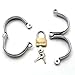 Extreme Bdsm Fetish SEX ~ Deluxe Handcuffs Unisex Chrome / Steel Restraints Slave Cuffs 2 Pcs with Lock ~ Sm394