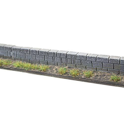 War World Gaming | Garten-Mauer | Unbemalt x 15 | 20-28 mm Tabletop Gelände Modellbau Landschaftsbau Modellbahn – Bild 7