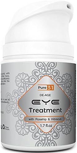 Eye Treatment Gel with Rosehip and Hibiscus by Pure 31 - Perfect Eye Gel For Brightening, Firming, Hydrating, Lifting &amp; Tightening, 1.7oz