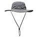 Mazo Camping Hat Outdoor Quick-dry Hat Sun Hat Fishing Cap(Grey)