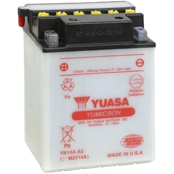 Amazon.com: YTX14AH 12V 12AH Battery for Kawasaki 250 ... kawasaki bayou battery wiring 