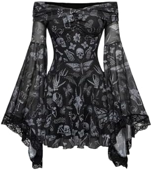 velvet star pattern bell sleeve short dress Halloween Graduation Dress Grad Dresses Party Dress For Party New Years Holiday Dress Valentine Wuthering Romance Velvet Velvet Star Pattern Bell Sleeve Short Dress For Date Wedding Holiday