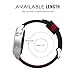 MoKo Gear S3 Watch Band, 22mm Fine Woven Nylon Adjustable Replacement Sport Strap for Samsung Gear S3 Frontier/Classic/Galaxy Watch 46mm/Ticwatch pro/E2/S2/Huawei Watch GT 46mm, Black & Red