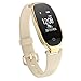 Fitness Tracker, Women Sport Tracker Smart Watch Band Bracelet, Heart Rate Monitor Smart Bracelet,Women Swimming Waterproof Wristband Watch with Health Sleep Activity Tracker Pedometer for Smart Phone