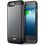iPhone 6s Battery Case, (MFI Certified) i-Blason Apple iPhone 6 4.7 Inch External Battery Case Charger Micro/USB Lightning Connector (Black/Gray)