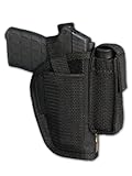 New Barsony Gun OWB Belt Holster w/ Magazine Pouch for .380 Ultra-Compact 9mm 40 45 Pistols