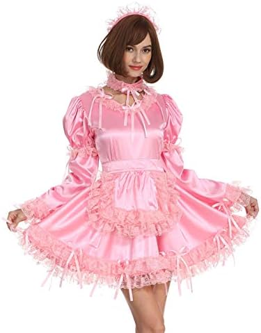 pink maid dress amazon Amazon.com: Wannsee Anime French Maid Apron Lolita Fancy Dress Cosplay Costume Furry Cat Ear Gloves Socks set(Pink S): Clothing, Shoes & Jewelry