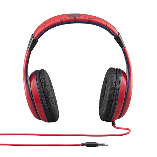 41vpoD1l%2BsL - Spiderman Headphones for Kids with Built in Volume Limiting Feature for Kid Friendly Safe Listening