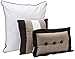 Chezmoi Collection 6 Pieces Luxury Striped Comforter Set (Black/White/Grey, Twin)
