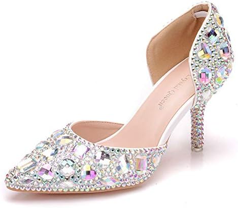rhinestone 3 inch heels