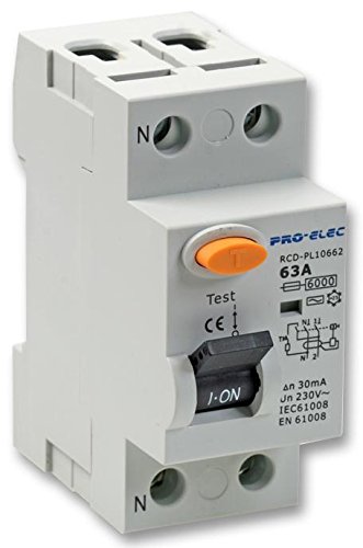 Pro Elec AUR1-63A 63A Double Pole, RCD