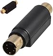 MHP® Composite Video RCA Female to S-Video SVHS Male Adapter Gold Plated Connectors