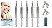 Teeth Whitening Gel Refills 5 Pack Remove Tooth Stains Enamel Safe Gluten Free 44% Carbamide Peroxide Gels Vegan and Alcohol Free Fast Acting Teeth Whitener Bleaching Gels