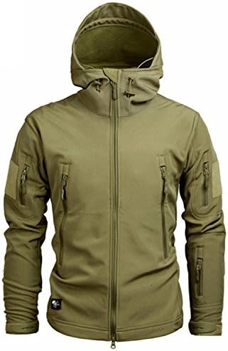 Tammy Lynch Autumn Men Military Camouflage Fleece Jacket Army Tactical Clothing Male Camouflage Windbreakers Khaki M