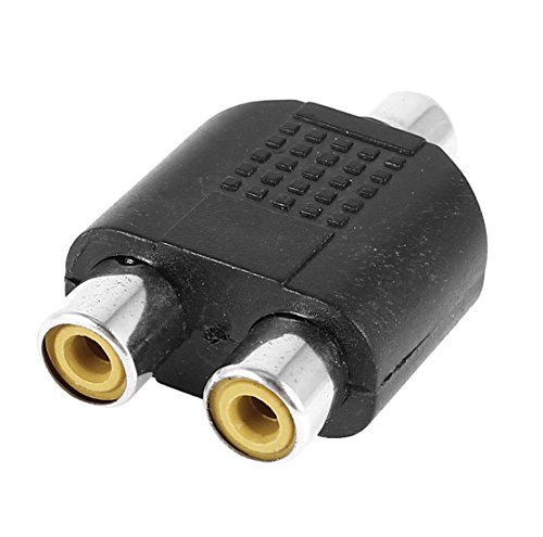 Uxcell rca female to 2 rca female jack splitter video a…