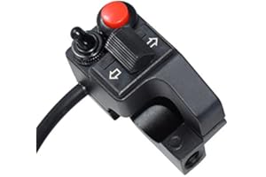 Aluminum Alloy Left Motorcycle 7/8" Handlebar Mount Horn Beam Winker Turn Signal Blinker Push Button Switch …
