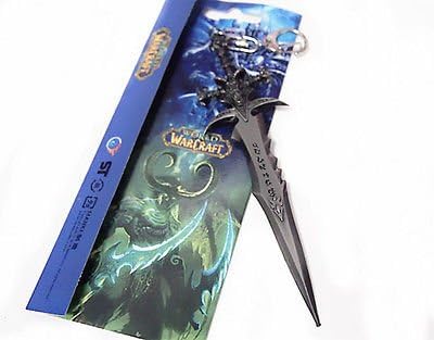 World of Warcraft Lichking Weapon Sword Metal Keychain Keyring Toy New