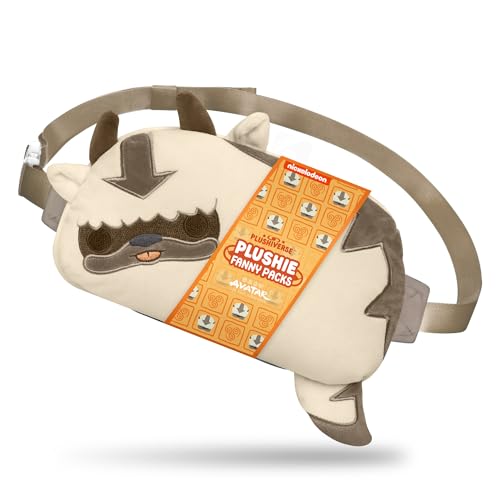 TeeTurtle Avatar The Last Airbender Appa Plushie Fanny Pack - Cute Kawaii Novelty Hip Waist Crossbody Bag