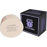 Henry Cavendish Lavender Shaving Soap with Shea Butter &amp; Coconut Oil. Long Lasting 3.8 oz Puck Refill. All Natural Shave Soap. Rich Lather Gives a Smooth Comfortable Shave. For Ladies and Gentlemen.