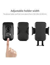 Bysionics Cargador de coche inalámbrico, automático de 10 W Qi rápido soporte de carga inalámbrica para teléfono y rejilla de ventilación para coche, compatible con iPhone Samsung y Qi habilitado