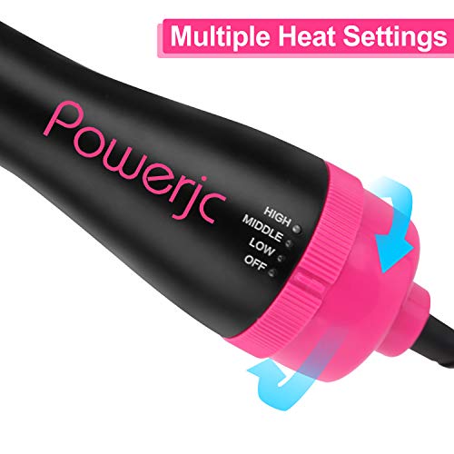 Hot Air Brush One-Step Hair Dryer styler Straightener Curling Iron Fast Hair Styling for All Hair Type With 2 Speed Plus Cool Setting Powerjc - Thumbnail 2