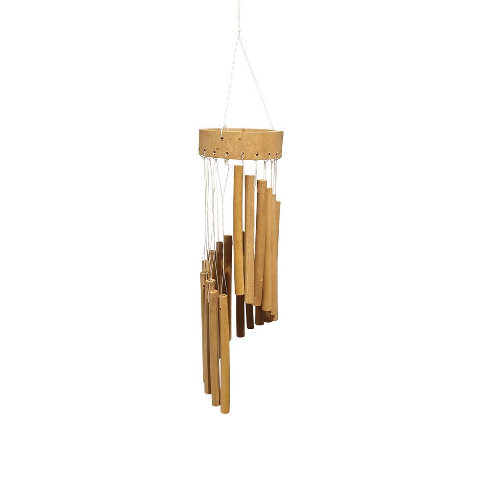 Vie Naturals Tubular Bamboo Wind Chimes 35cm