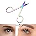 Coobbar 3pcs Protable Stainless Steel Eyebrow Trimmer Scissors Eyebrow Shaver Knife Nose Hair Removal