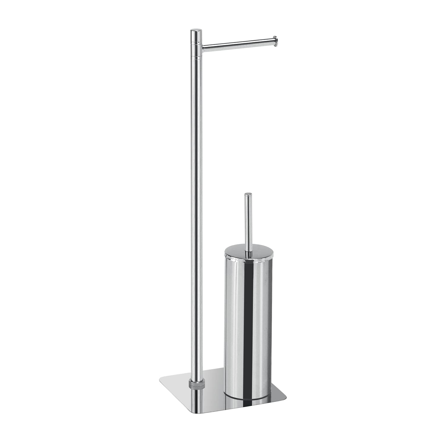 Gedy ARTU Foot Column, Stainless Steel, Chrome, 17 x 16 x 65.5 cm
