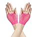 80s Fancy Outfit Costume Accessories Set,Leg Warmers,Fishnet Gloves,Neon Earrings and Neon Beads (OneSize, with Bracelet)