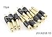 CablesOnline, 10-Pack RCA Female Jack to 6.35mm (1/4inch) Mono Male Plug Audio Adapter, Gold Plated, AV-A21K-10