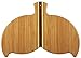 Totally Bamboo Whale Tail Shaped Bamboo Cutting & Serving Board, 14.5