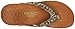 Vionic Womens Floriana Toe Post Natural Snake Thong Sandal - 8 M