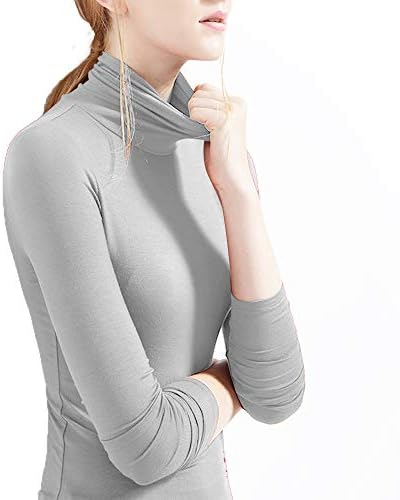 Women's Thermal Turtleneck Top Slim Fit Layer Ultra Soft