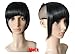 Lady Clip-on False Bang Neat Fringe Hairpiece Hair Extensions Headwear Pp01 (black)