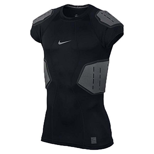 Men's Nike Pro Hyperstrong Football Top Black/Anthracite/Dark Grey/Flint Grey Size Large