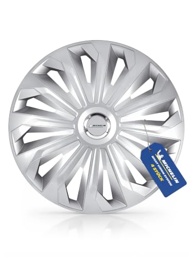 Michelin 92001 Wheel trim set, model 43RC, set of 4, 35.56 cm (14 inches) with reflector system N.V.S., silver - set of 4