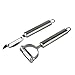 Pengxiaomei 2 Pack Stainless Steel Peeler, Mixed Peelers Set Ultra Sharp Vegetable Peeler, Apple Potato Peeler