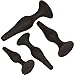 Real Vibes Anal Sex Toys Silicone Butt Plug Set, Anal Butt Trainer, Dilator Dildo Kit for Women and Men, 4 Buttplugs for Advanced & Beginner