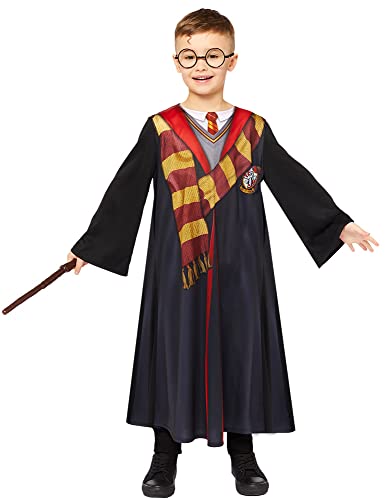 Amscan - Costume da bambino Harry Potter, Hogwarts, Grifondoro, mago, mago, carnevale, festa in maschera