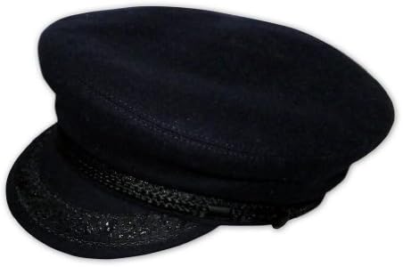 Pasquale Cutarelli Unisex Wool Plain Sailors Cap (934) Blue 55cm