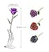 K_LUCKYI Dipped 24K Gold Rose with Gift Box is Unique Gift for Valentine's Day Mother's Day Christmas's Day Lover's Birthday Anniversary gifts With stand (Purple)