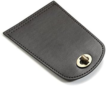 byhands Purse Turn Locks / Twisted Locks, Bronze Style, Genuine Leather (12-0913) (Brown)