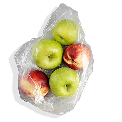 Aluf Plastics Quart 0.6 MIL Clear Poly Food Bags - 4" x 2" x 12" - Pack of 1000…