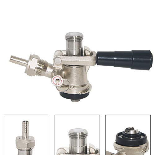 LUCKEG Beer Keg Coupler D System, 5/8, - Thumbnail 3