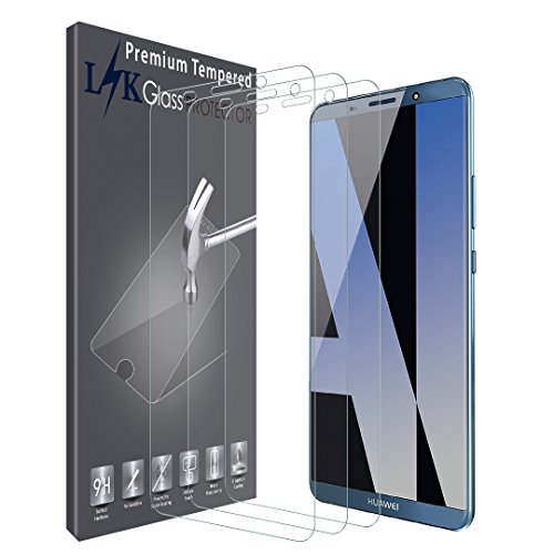 LK [3 PACK] Huawei Mate 10 Pro Screen Protector, Tempered Glass with Lifetime Replacement Warranty