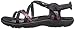 Skechers Women's Regga Slim Keep Close Gladiator Sandal,Black/Pink,8 M US